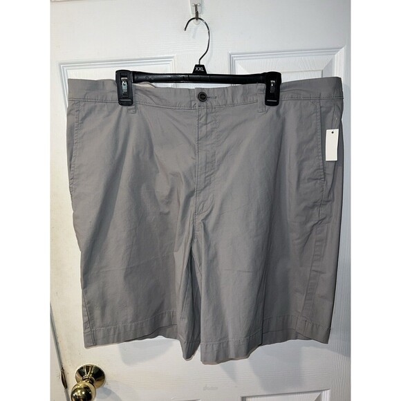 AMAZON Essentials Shorts Mens Sz 42 Cargo Grey Cotton Flat Front Golf New - Picture 6 of 6